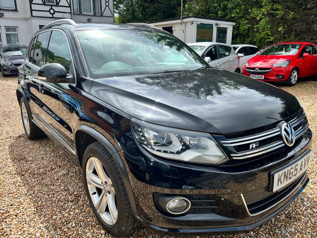Volkswagen Tiguan 2.0 Tdi Bluemotion Tech R-line Suv Dsg KN65AVV Black #3