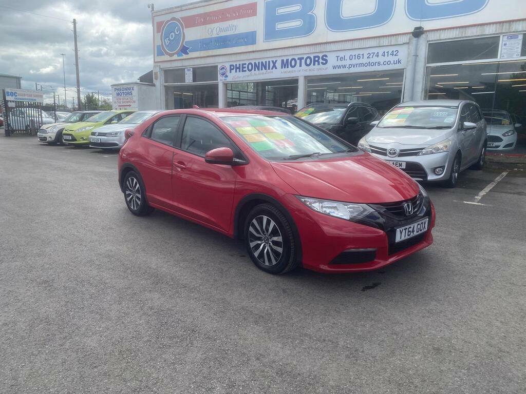 Honda Civic 1.6 I-dtec S Euro 5 Ss YT64GOX Red #6