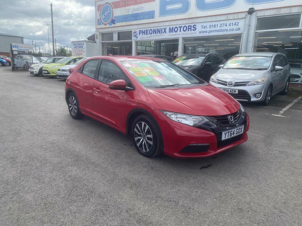 Honda Civic 1.6 I-dtec S Euro 5 Ss YT64GOX Red #5