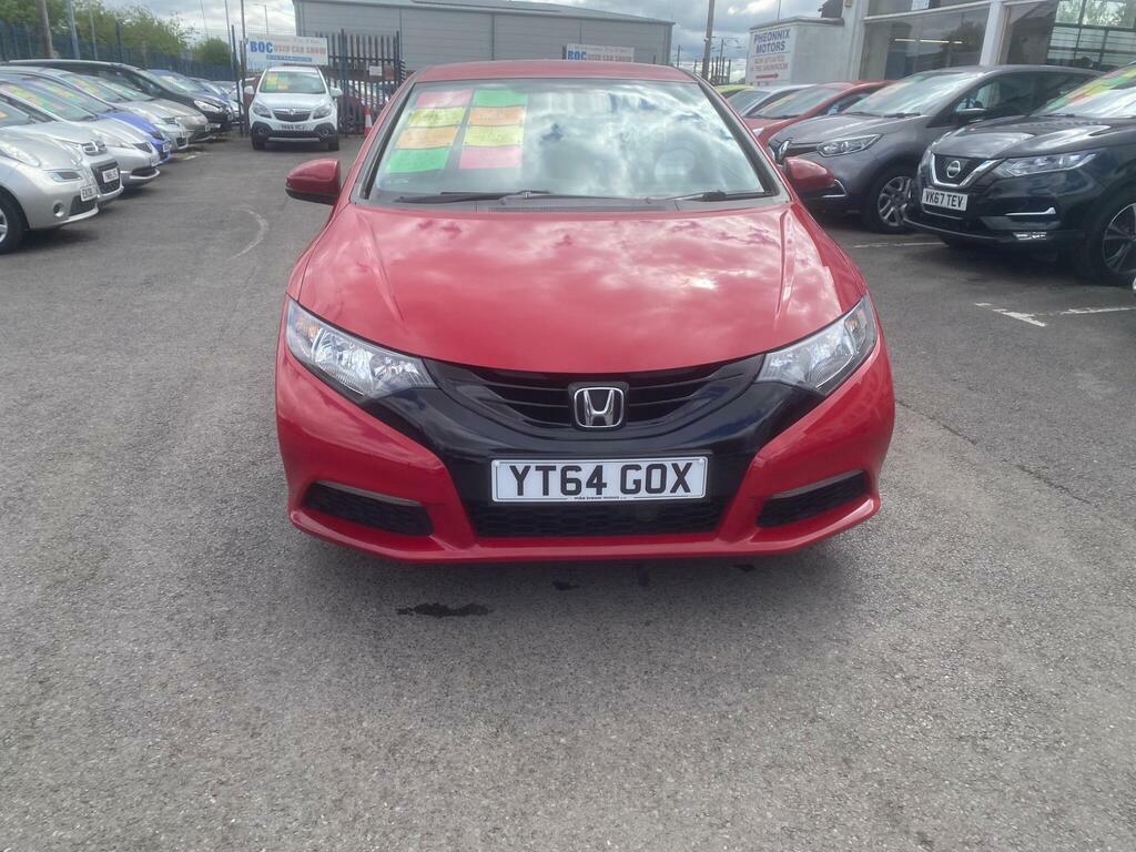 Honda Civic 1.6 I-dtec S Euro 5 Ss YT64GOX Red #2