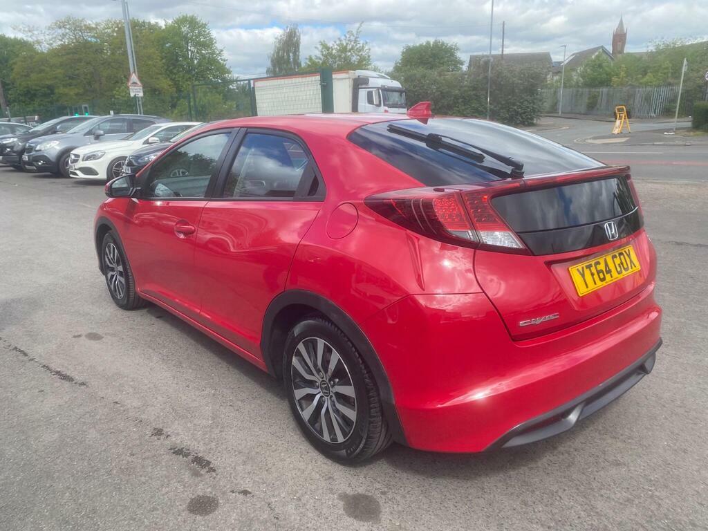 Honda Civic 1.6 I-dtec S Euro 5 Ss YT64GOX Red #4