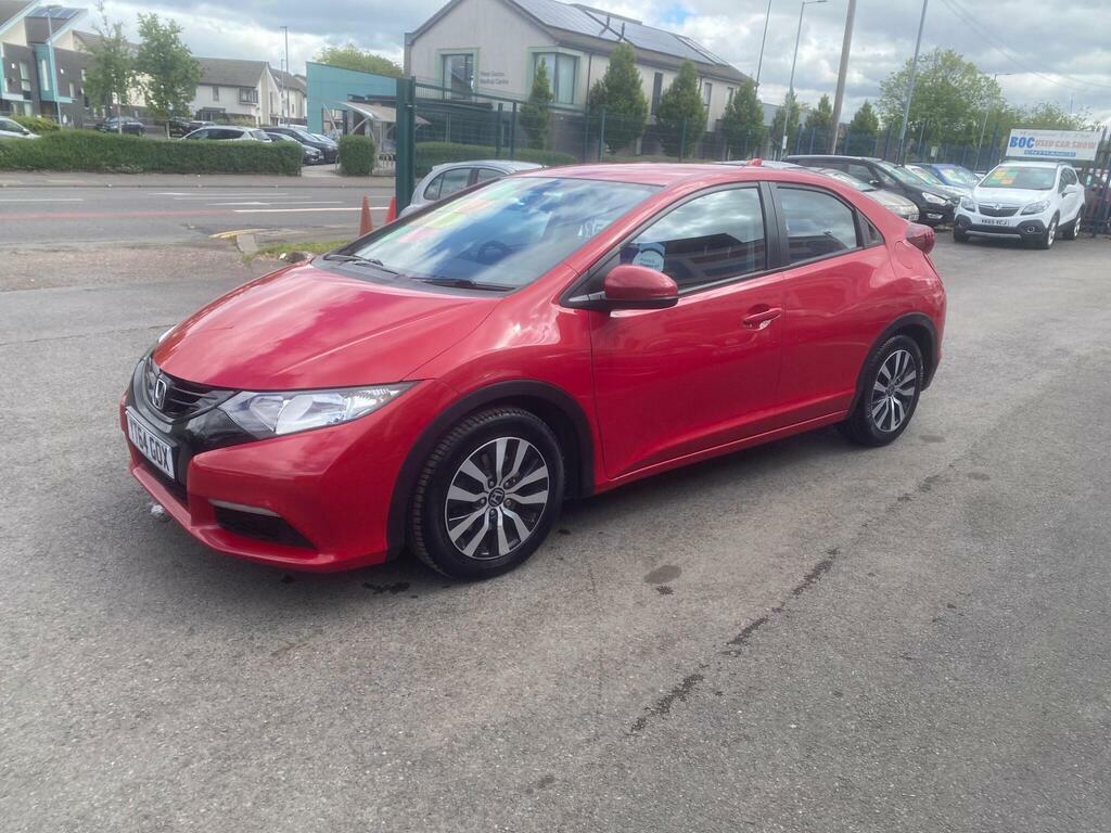 Honda Civic 1.6 I-dtec S Euro 5 Ss YT64GOX Red #3