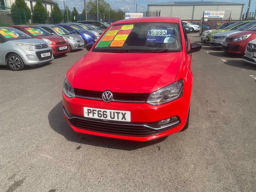 Volkswagen Polo 1.0 Bluemotion Tech Beats Euro 6 Ss PF66UTX Red #2
