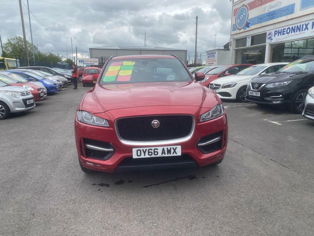 Jaguar F-Pace 2.0 D180 R-sport Awd Euro 6 S S OY66AWX Red #2