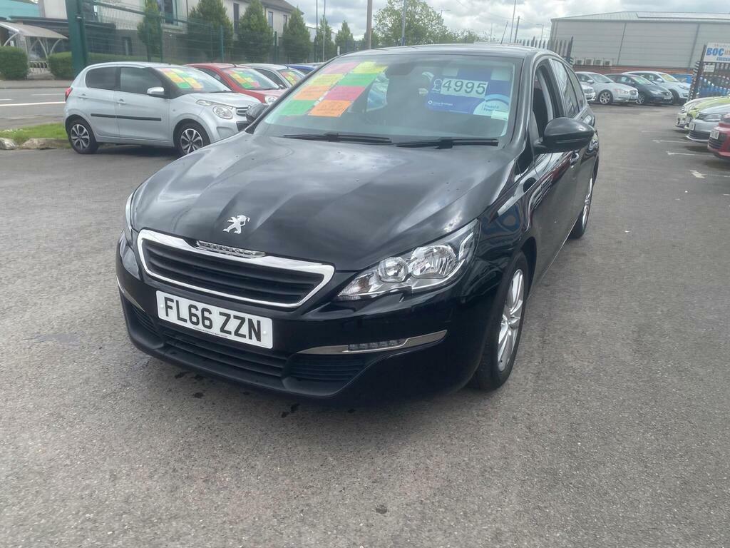 Peugeot 308 SW 1.6 Bluehdi Active Euro 6 S S FL66ZZN Black #3
