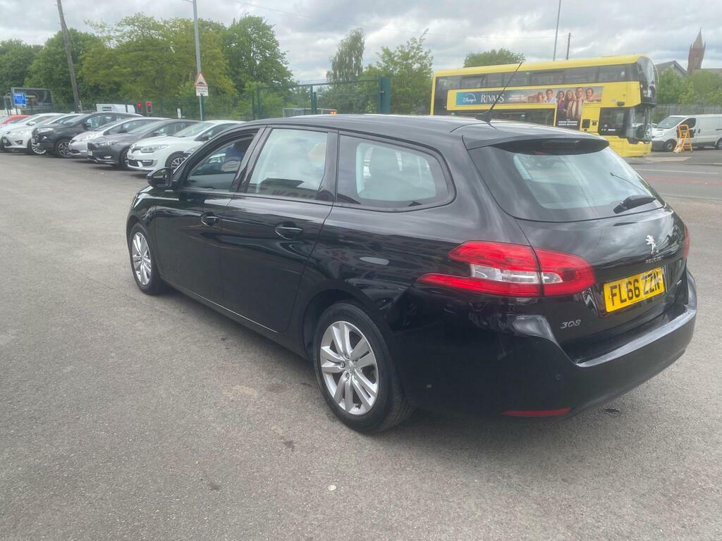 Peugeot 308 SW 1.6 Bluehdi Active Euro 6 S S FL66ZZN Black #4