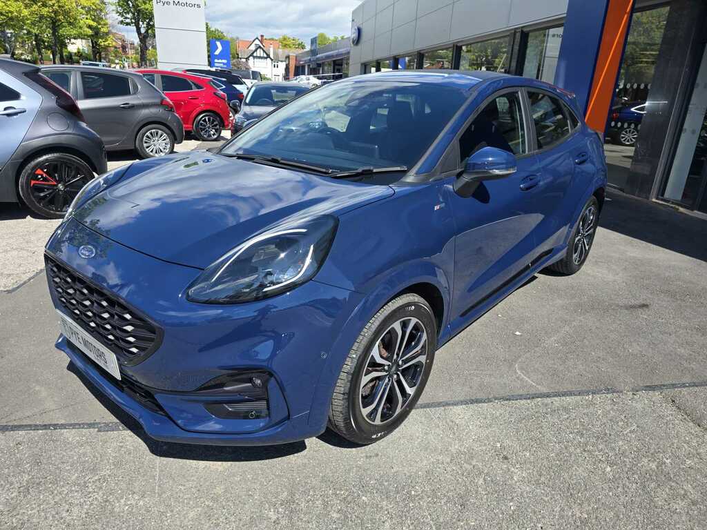 Ford Puma 1.0T Ecoboost Mhev St-line Suv Hybrid M PJ23BXR Blue #3