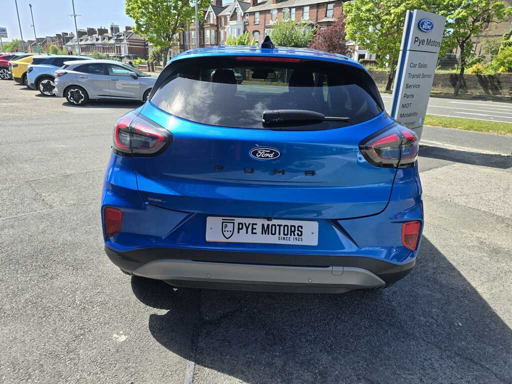 Ford Puma 1.0T Ecoboost Mhev Titanium Suv Hybrid PO74ODT Blue #6