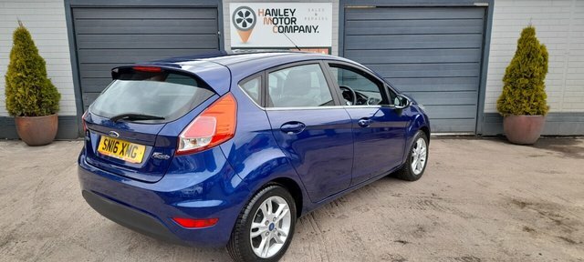 Ford Fiesta 1.0T Ecoboost Zetec Hatchback Eu SN16XMG Blue #3