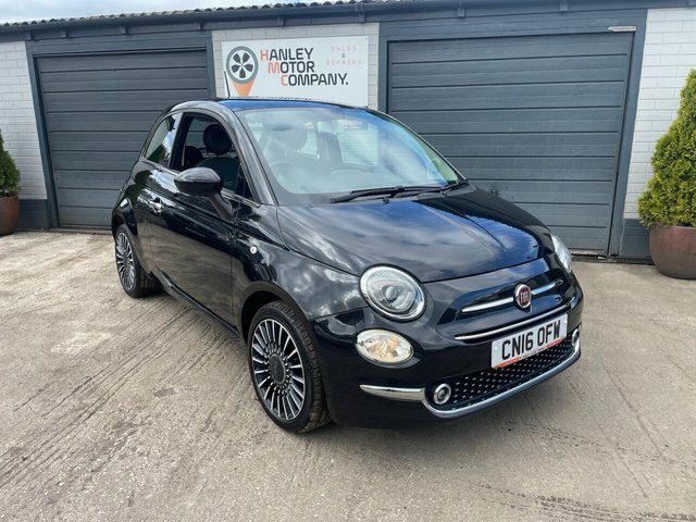 Fiat 500 1.2 Lounge Hatchback Euro 6 S S Black