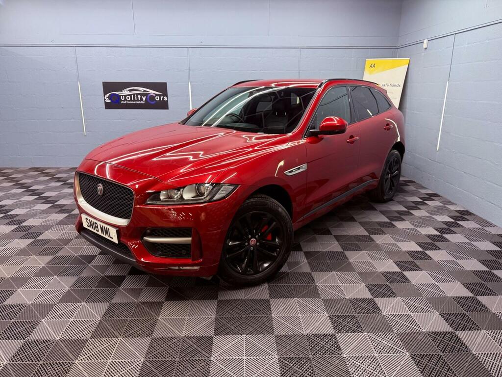 Jaguar F-Pace 2.0 D180 R-sport Awd Euro 6 Ss SN18WML Red #3