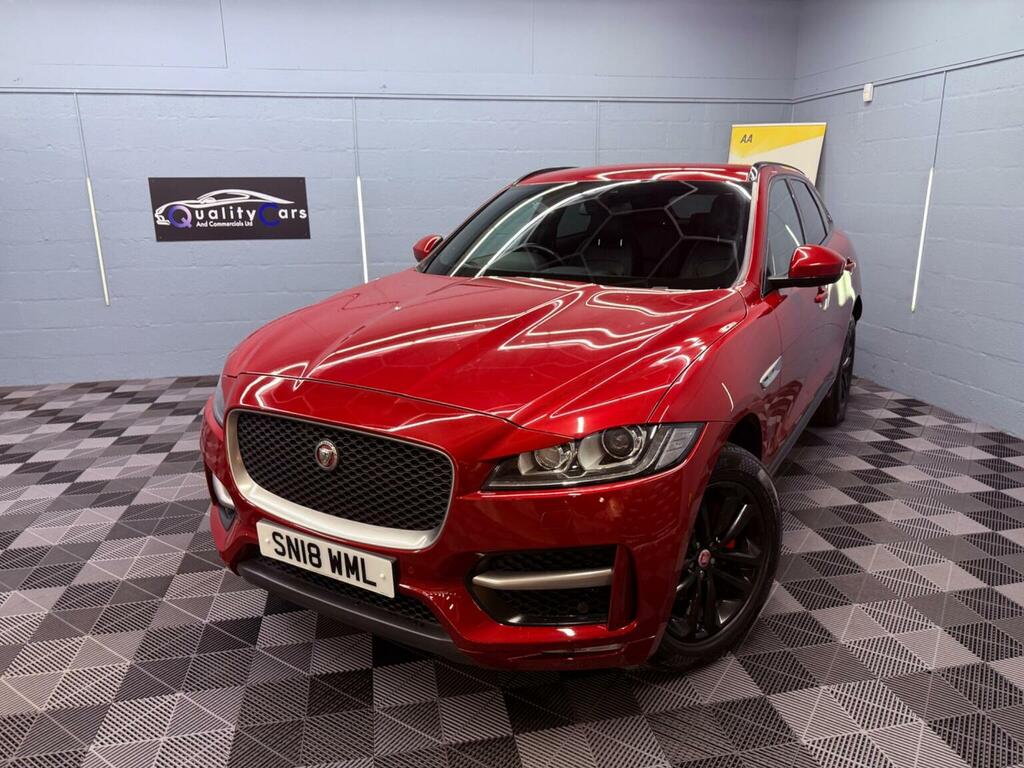Jaguar F-Pace 2.0 D180 R-sport Awd Euro 6 Ss SN18WML Red #2