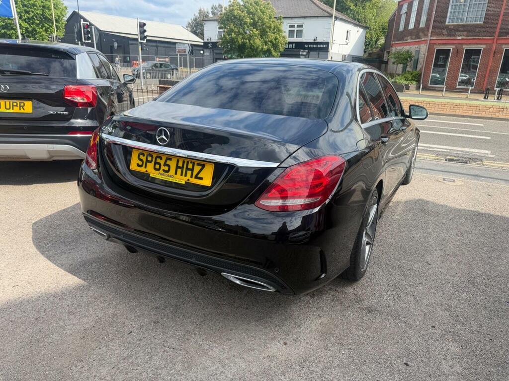 Mercedes-Benz C Class Saloon 2.1 C220d Amg Line 7G-tronic Euro 6 Ss SP65HHZ Black #5