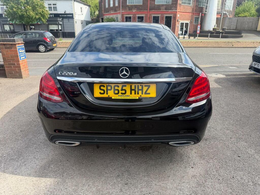 Mercedes-Benz C Class Saloon 2.1 C220d Amg Line 7G-tronic Euro 6 Ss SP65HHZ Black #6