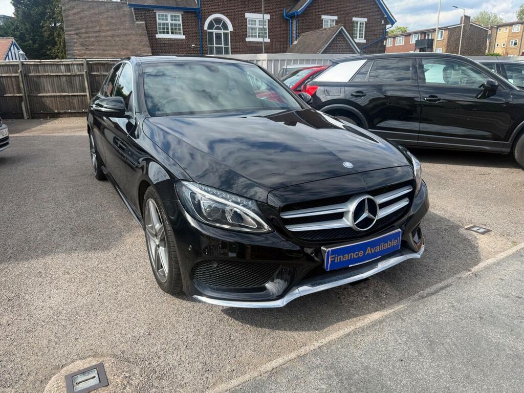 Mercedes-Benz C Class Saloon 2.1 C220d Amg Line 7G-tronic Euro 6 Ss SP65HHZ Black #2