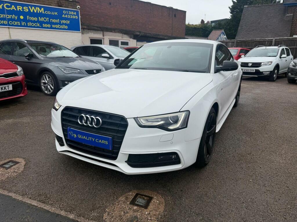 Audi A5 Coupe 2.0 Tdi Black Edition Euro 5 Ss 2014 White #4