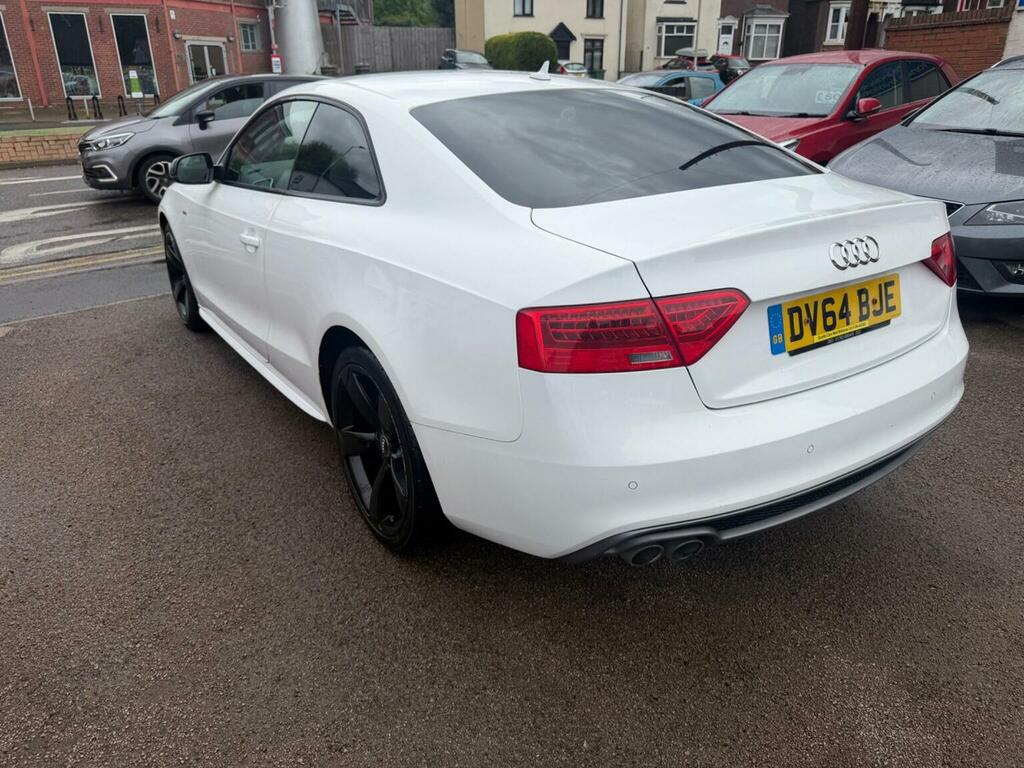 Audi A5 Coupe 2.0 Tdi Black Edition Euro 5 Ss 2014 White #3