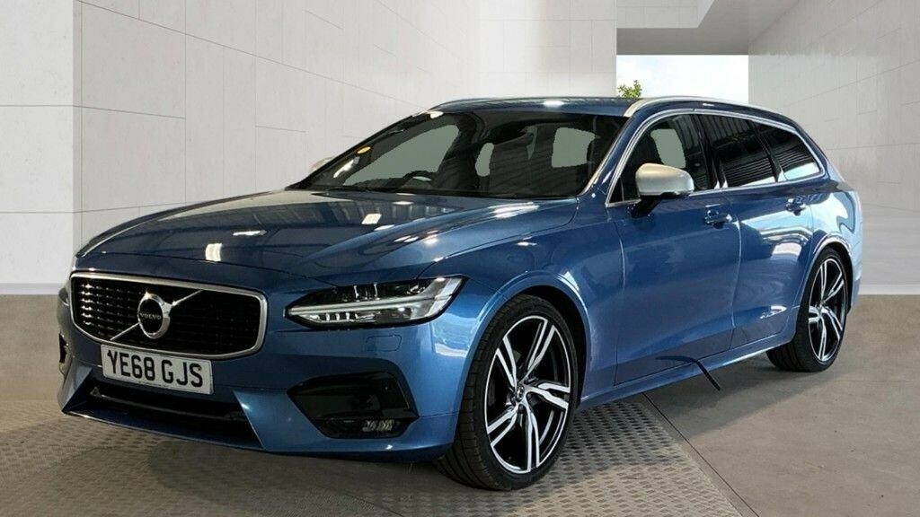 Volvo V90 2.0 D4 R-design Pro Euro 6 Ss YE68GJS Blue #6