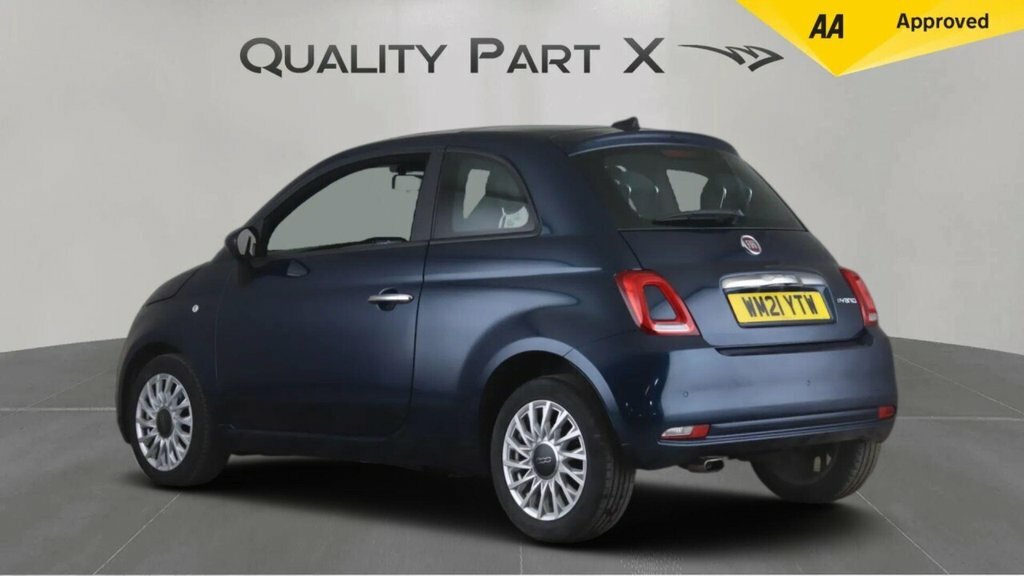 Fiat 500 Hatchback WM21YTW Blue #5