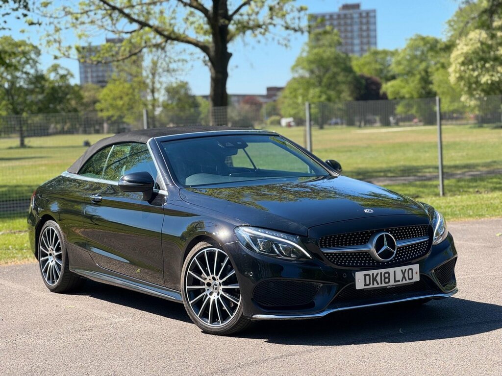 Mercedes-Benz C Class 2.0 C200 Amg Line Cabriolet G-tronic Euro 6 Ss Black