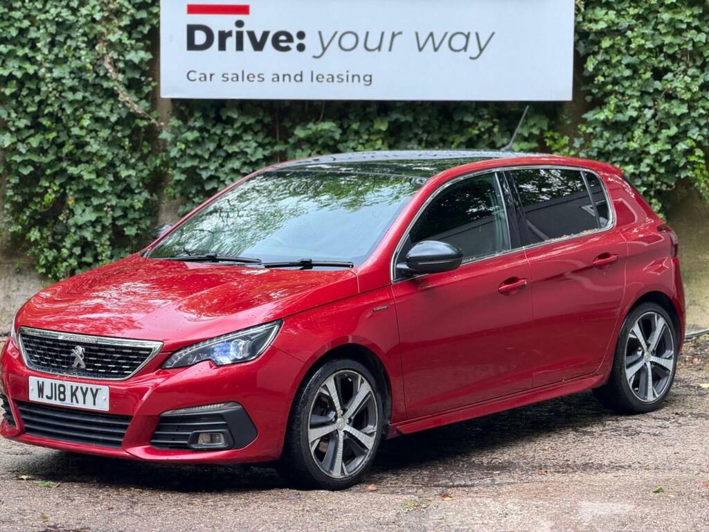 Peugeot 308 Hatchback 1.5 Bluehdi Gt Line Euro 6 Ss 20 WJ18KYY Red #3