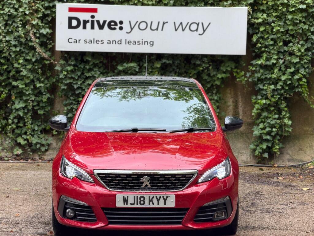 Peugeot 308 Hatchback 1.5 Bluehdi Gt Line Euro 6 Ss 20 WJ18KYY Red #2
