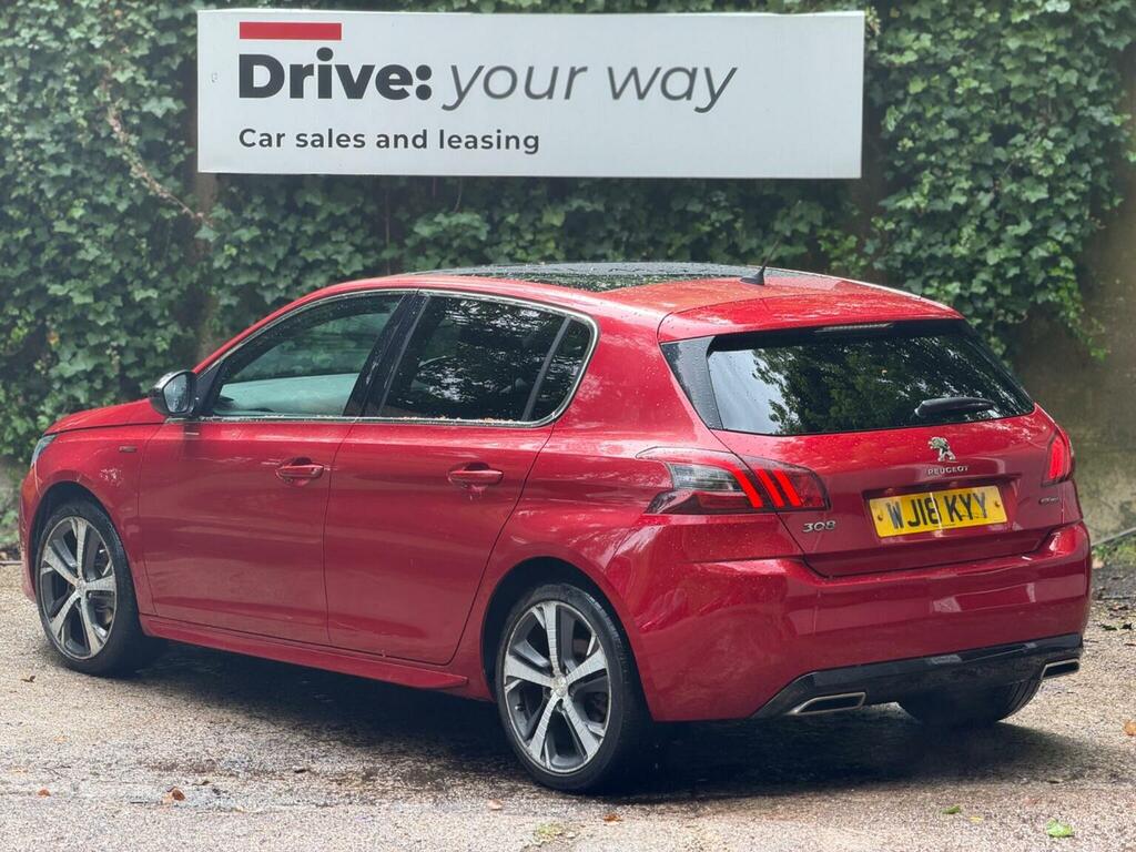 Peugeot 308 Hatchback 1.5 Bluehdi Gt Line Euro 6 Ss 20 WJ18KYY Red #6