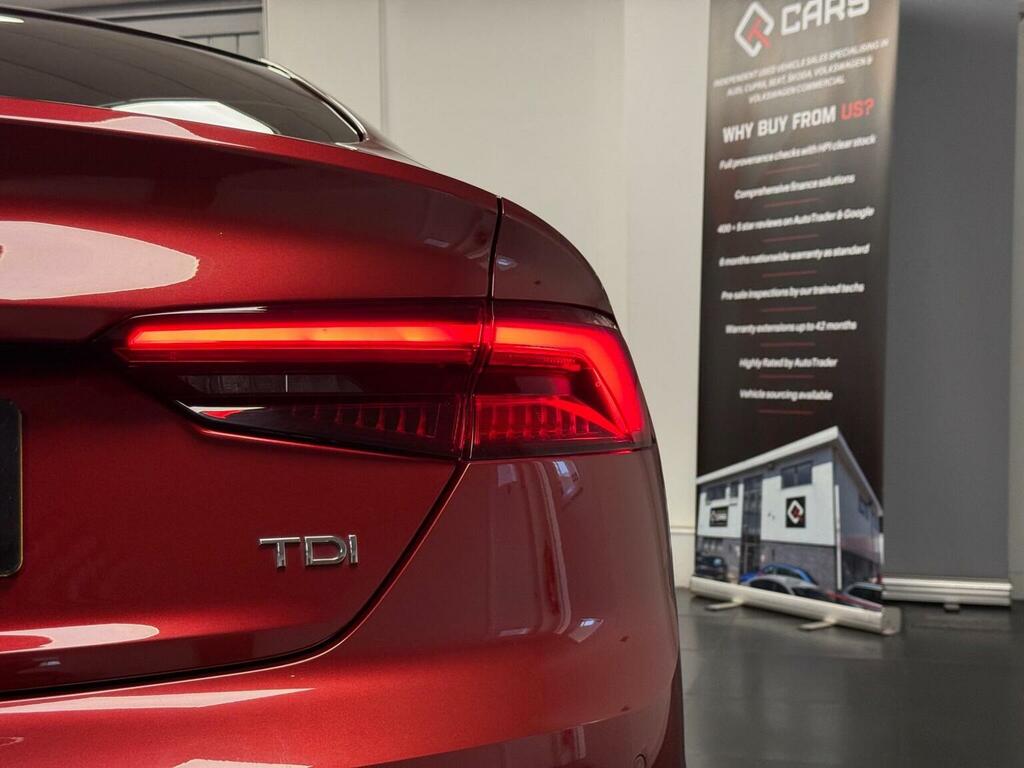 Audi A5 Hatchback 2.0 Tdi Ultra S Line Sportback S Tronic RJ67EZF Red #5