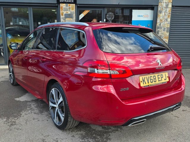 Peugeot 308 SW 2018 1.5 Bluehdi Gt Line Estate Red #4
