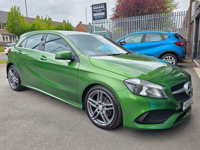 Mercedes-Benz A Class 2016 1.6 A180 Amg Line Hatchback 7G-dct KU66HJN Green #4
