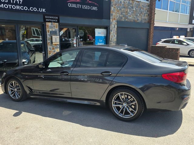 BMW 5 Series 2018 2.0 520D M Sport Saloon Euro HX68RDU Grey #4