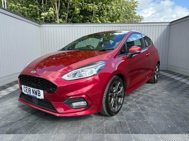 Ford Fiesta 2018 1.0T Ecoboost St-line Hatchback Ma CE18NWB Red #2