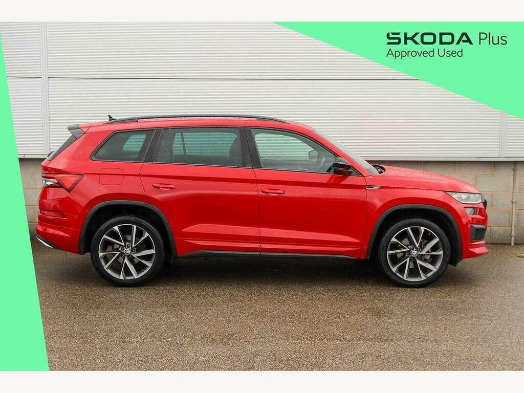 Skoda Kodiaq 2022 1.5 Tsi Sport Line Dsg 7 Seat FN22ORJ Red #4