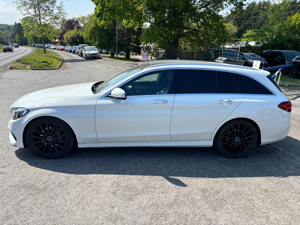 Mercedes-Benz C Class 2.1 C220d Amg Line Premium Plus Estate Diese PN15LUJ White #5