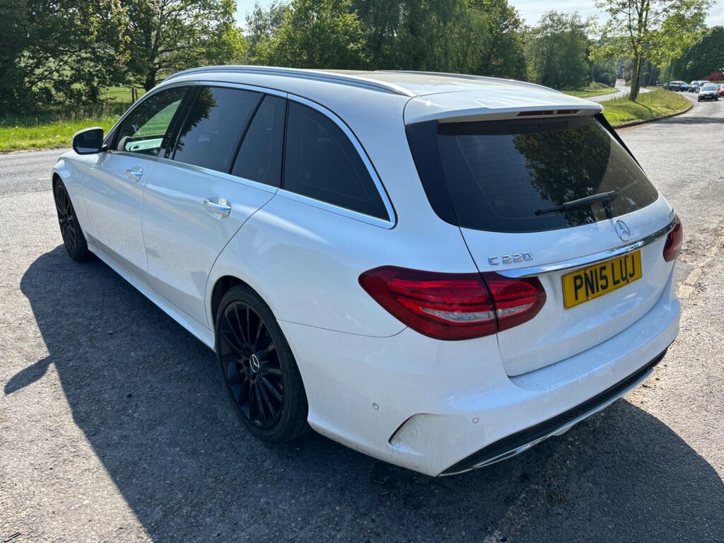 Mercedes-Benz C Class 2.1 C220d Amg Line Premium Plus Estate Diese PN15LUJ White #6