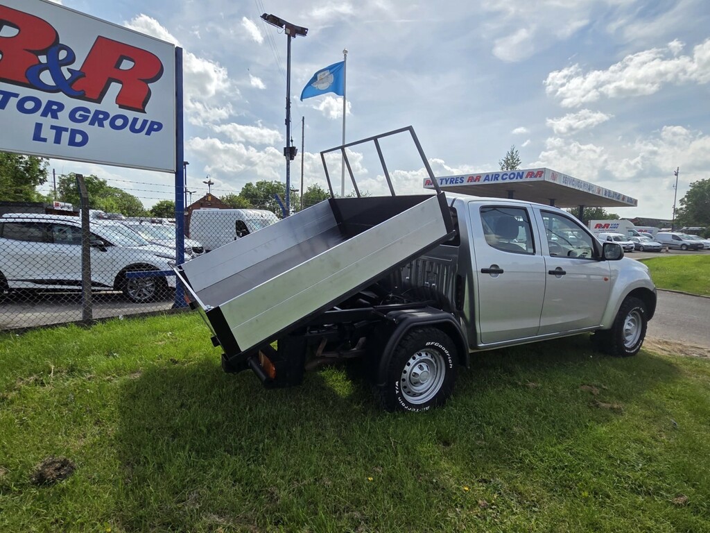 Isuzu D-Max Tipper 1.9 Td Utility Double Cab Tipper 2018 Silver #4