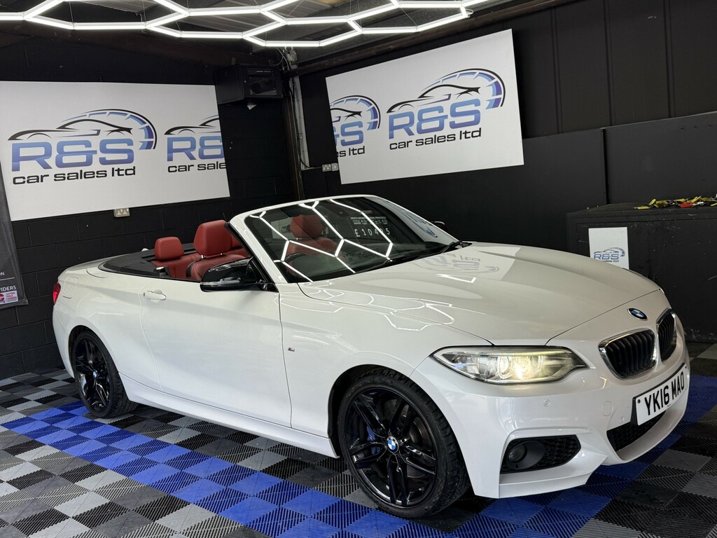 BMW 2 Series 2.0 220D M Sport Convertible 2016 YK16MAO White #3