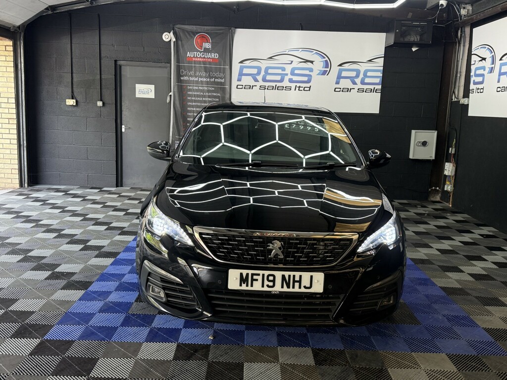 Peugeot 308 1.2 Puretech Gpf Gt Line 2019 MF19NHJ Black #3