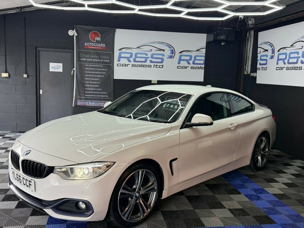 BMW 4 Series Gran Coupe 2.0 420D Sport Coupe 2016 YL66CCF White #4