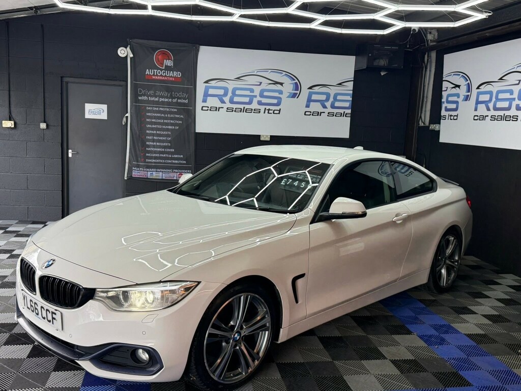 BMW 4 Series Gran Coupe 2.0 420D Sport Coupe 2016 YL66CCF White #3