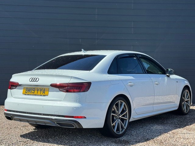 Audi A4 2019 2.0 Tdi 40 S Line Saloon S Tronic BM19YYA White #5