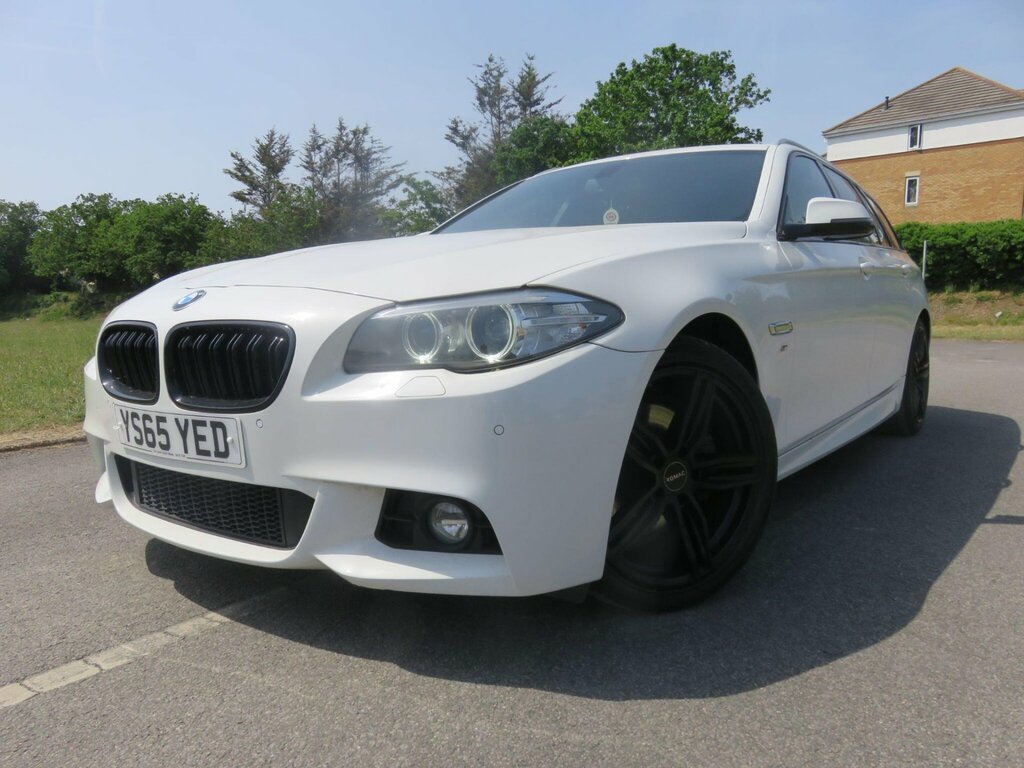 BMW 5 Series 2.0 520D M Sport Touring Euro 6 Ss YS65YED White #2