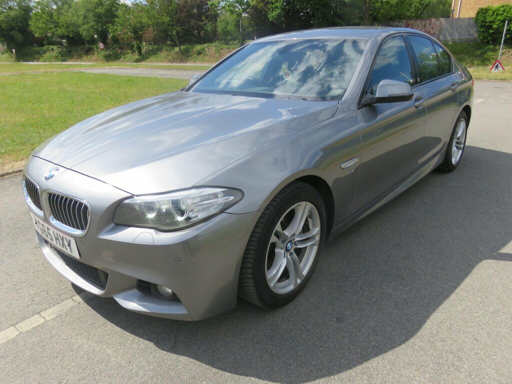 BMW 5 Series 2.0 520D M Sport Euro 6 Ss YG65HXY Grey #3
