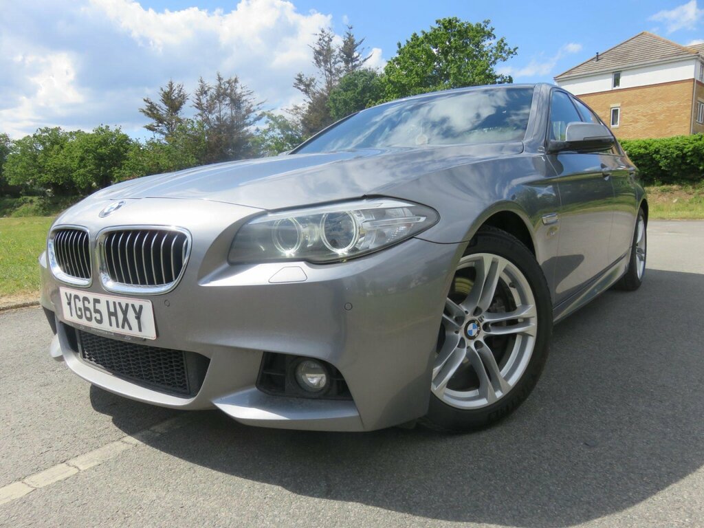 BMW 5 Series 2.0 520D M Sport Euro 6 Ss YG65HXY Grey #2