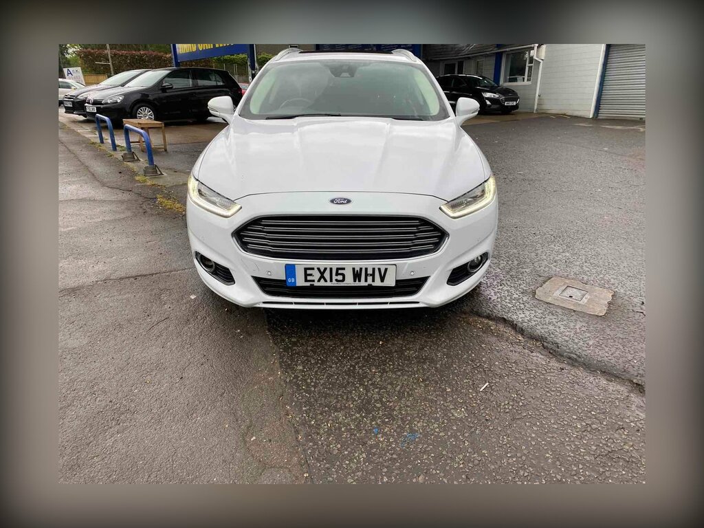 Ford Mondeo 2.0 Tdci Titanium Powershift Euro 6 Ss EX15WHV White #2