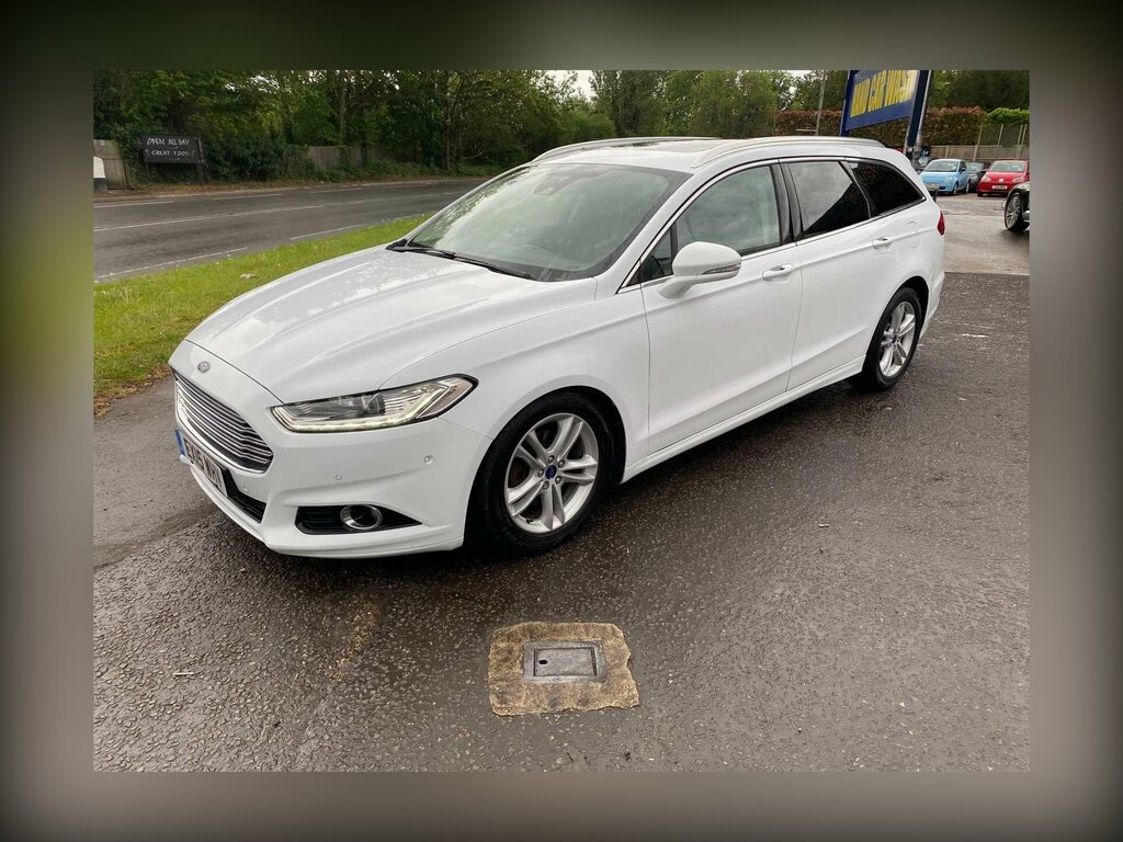 Ford Mondeo 2.0 Tdci Titanium Powershift Euro 6 Ss EX15WHV White #4