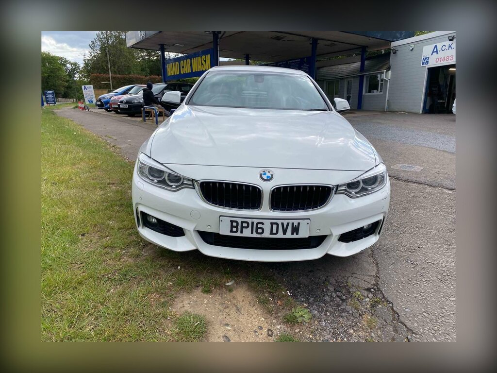 BMW 4 Series 2.0 420D M Sport Euro 6 Ss BP16DVW White #2