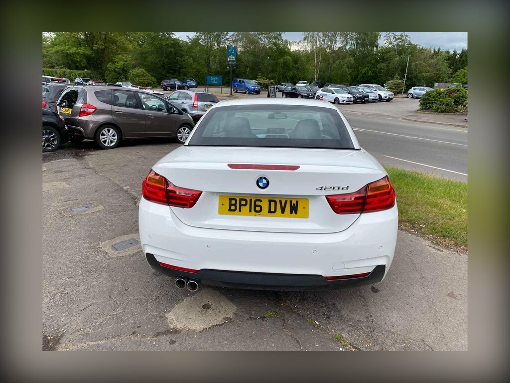 BMW 4 Series 2.0 420D M Sport Euro 6 Ss BP16DVW White #6