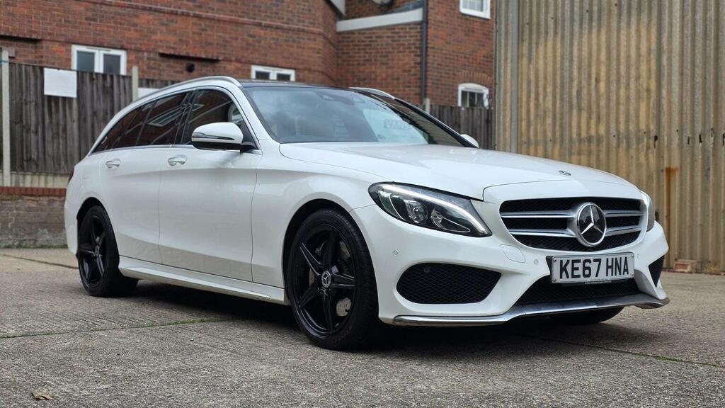 Mercedes-Benz C Class Estate 2.1 C250d Amg Line Premium Plus G-tronic KE67HNA White #4