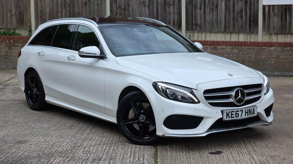 Mercedes-Benz C Class Estate 2.1 C250d Amg Line Premium Plus G-tronic KE67HNA White #2